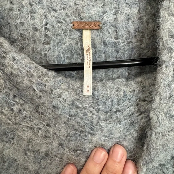 FREE PEOPLE Cozy Blue Sweater - Picture 4 of 4